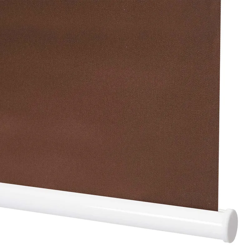Store enrouleur de fenêtre occultant protection solaire store à tirage latéral 60x230cm opaque marron 04_0004436