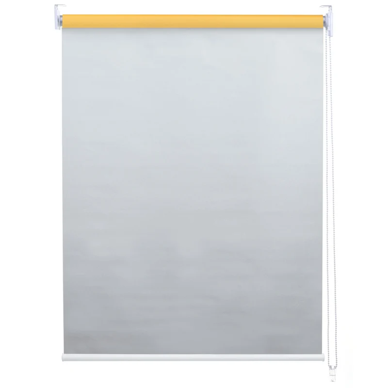 Store enrouleur de fenêtre occultant protection solaire store à tirage latéral 60x230cm opaque jaune 04_0004435