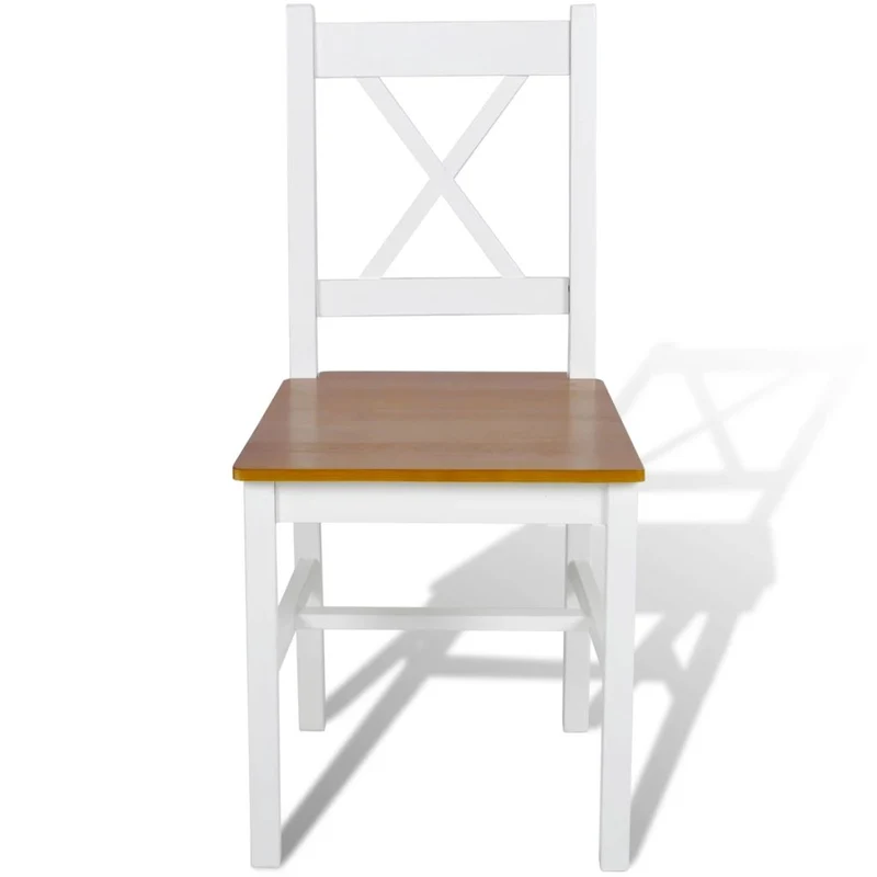 Lot de 6 chaises de salle à manger cuisine design classique Pinède blanc CDS022158