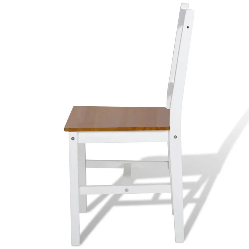 Lot de 6 chaises de salle à manger cuisine design classique Pinède blanc CDS022158