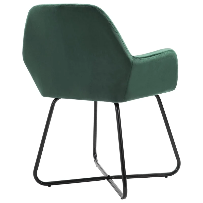 Lot de 2 chaises de salle à manger cuisine design moderne velours vert CDS021136