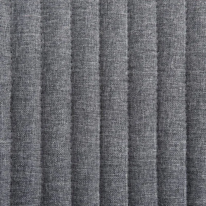 Lot de 2 chaises de salle à manger cuisine design moderne tissu gris foncé CDS020541