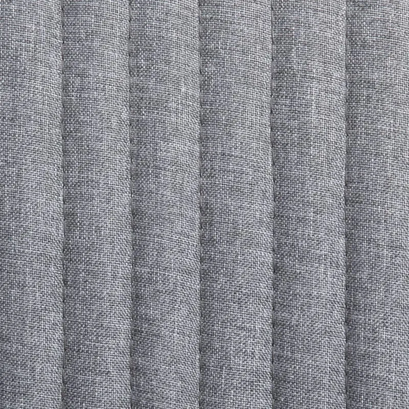 Lot de 2 chaises de salle à manger cuisine design moderne tissu gris clair CDS020488