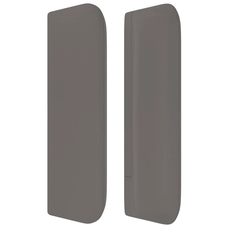 Tête de lit accessoire couchage chambre à coucher meuble avec rebord latéral 103 x 16 x 78/88 cm synthétique gris TDL0205373