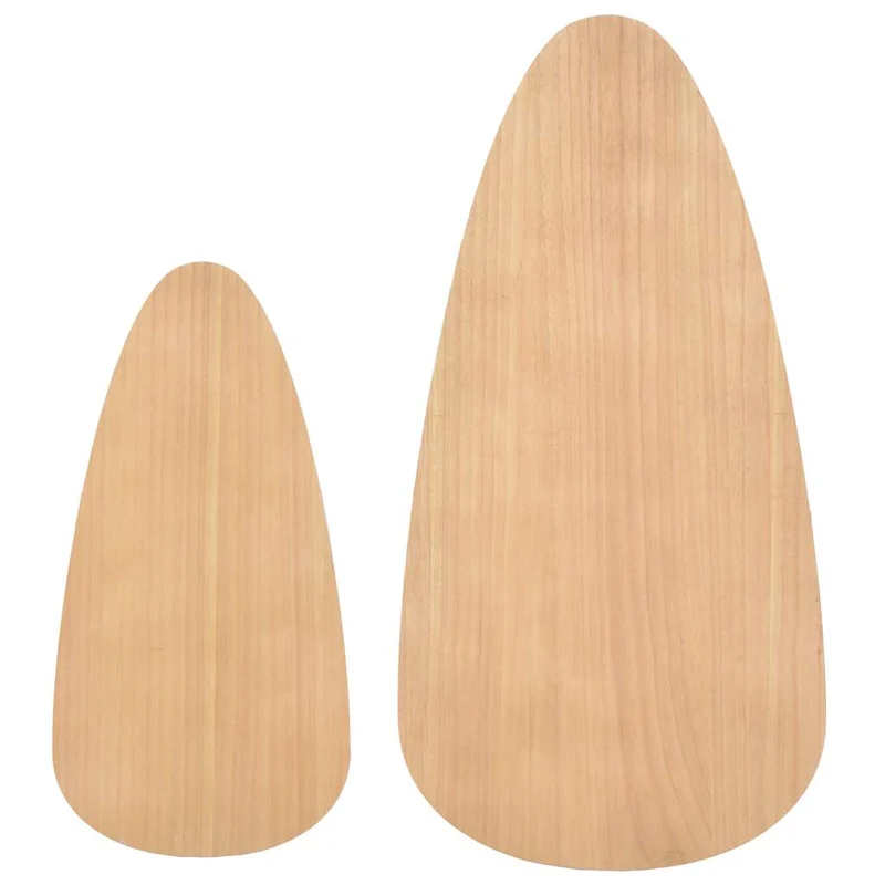 Ensemble de deux tables basses en bois de pin massif et MDF DEC031261