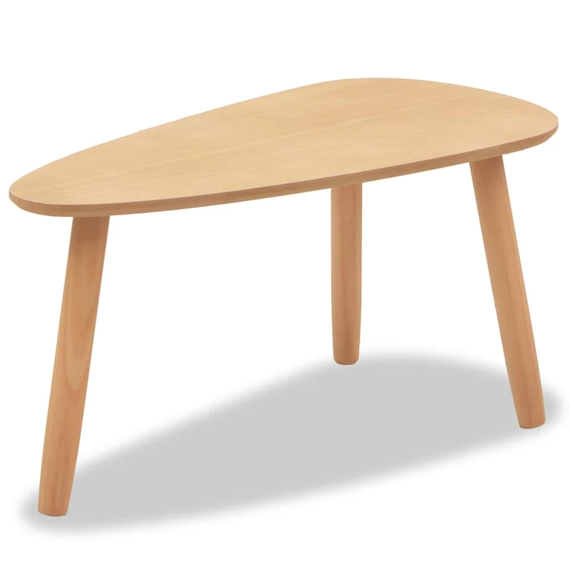 Ensemble de deux tables basses en bois de pin massif et MDF DEC031261