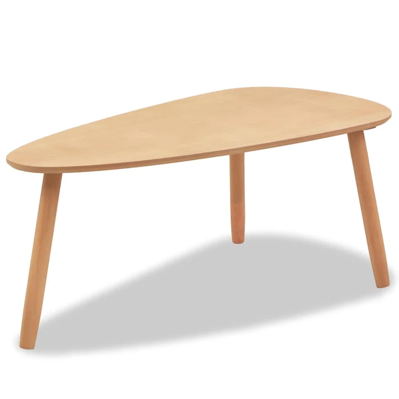 Ensemble de deux tables basses en bois de pin massif et MDF DEC031261