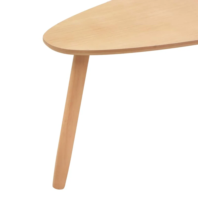 Ensemble de deux tables basses en bois de pin massif et MDF DEC031261