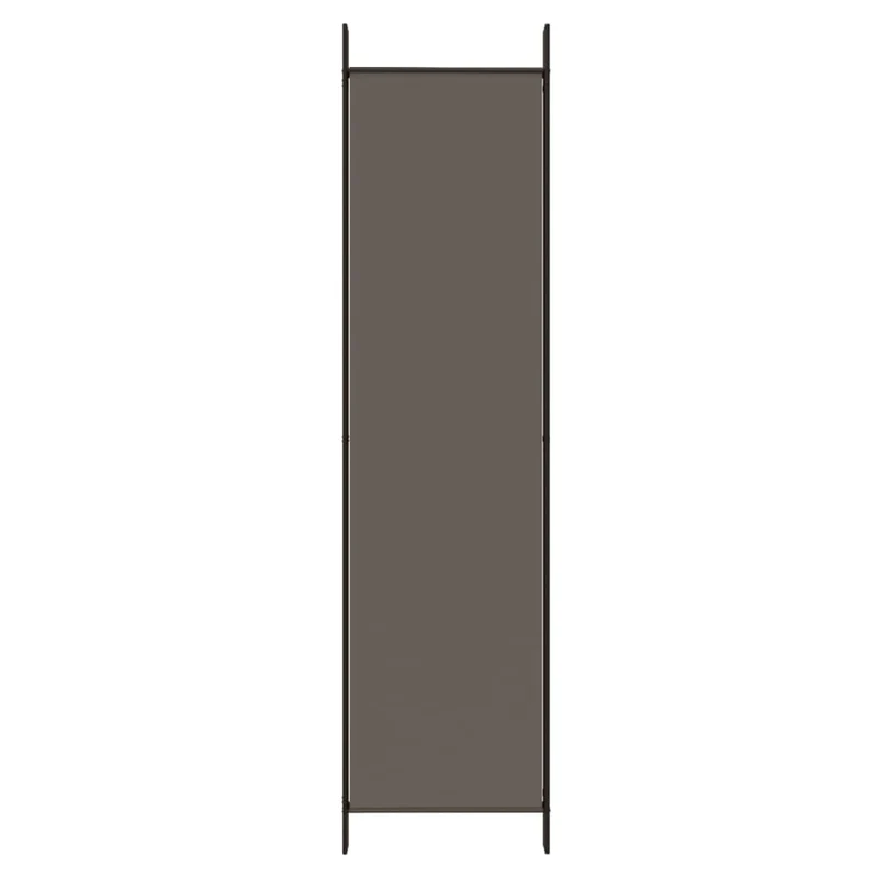 Paravent séparateur de pièce cloison 6 panneaux 300 x 220 cm tissu anthracite et fer DEC031037