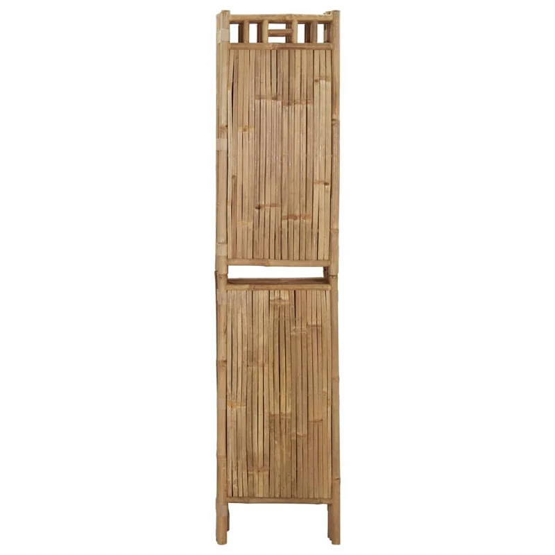 Paravent séparateur de pièce cloison 5 panneaux 200 x 180 cm en bambou marron DEC030935