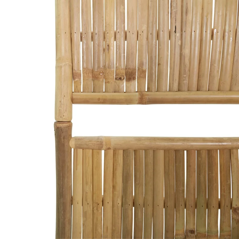 Paravent séparateur de pièce cloison 5 panneaux 200 x 180 cm en bambou marron DEC030935