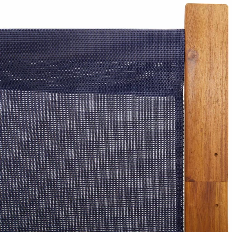 Paravent séparateur de pièce cloison 4 panneaux 280 x 180 cm textilène bleu et bois DEC030859