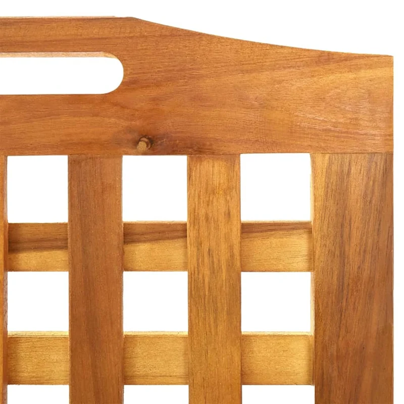 Paravent séparateur de pièce cloison 4 panneaux 162 x 2 x 180 cm bois d'acacia brun DEC030821