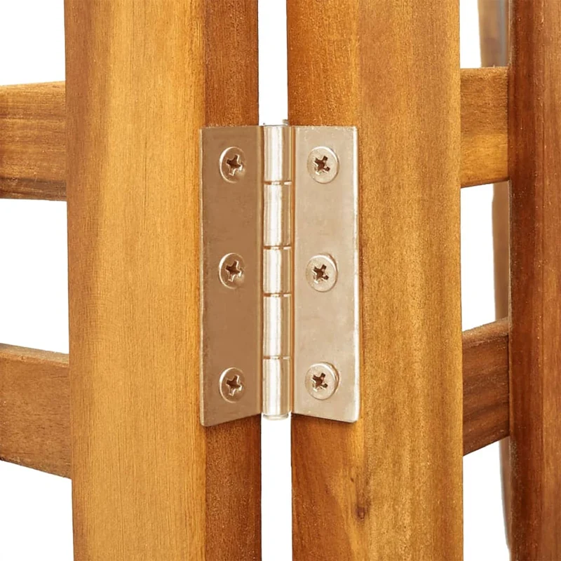 Paravent séparateur de pièce cloison 4 panneaux 162 x 2 x 180 cm bois d'acacia brun DEC030821