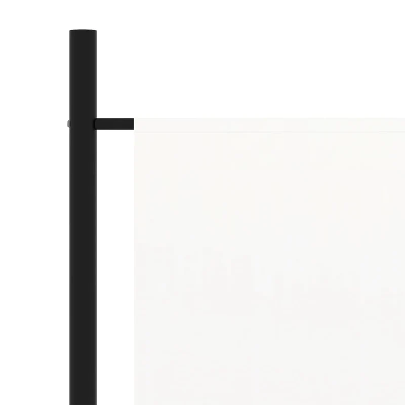 Séparateur de pièce cloison pliable 175 x 180 cm en tissu blanc DEC031143