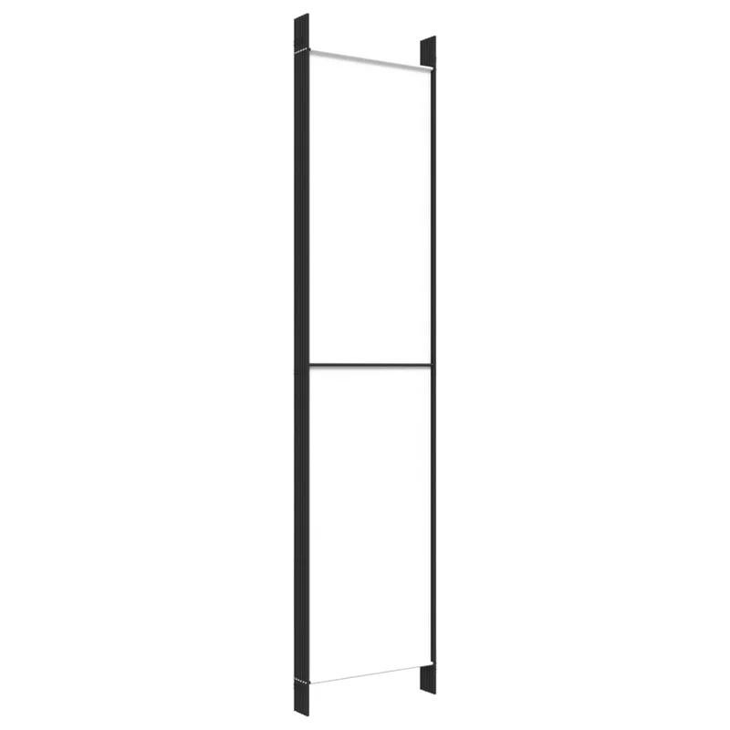 Paravent séparateur de pièce cloison 6 panneaux 300 x 220 cm tissu blanc et fer DEC031049