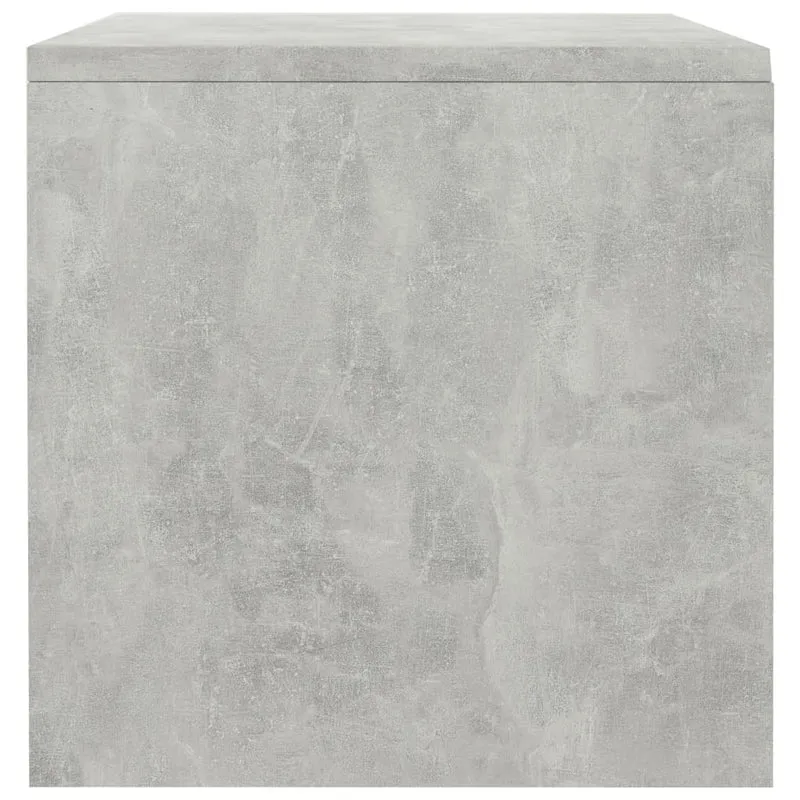 Table de chevet avec compartiment ouvert 40 x 30 x 30 cm bois ingénierie gris DEC033973
