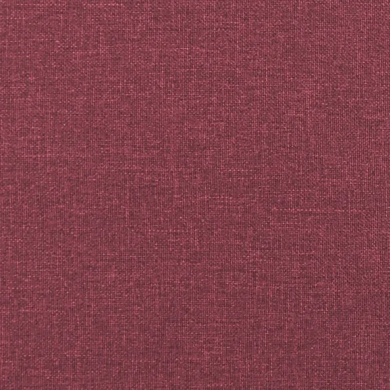 Repose-pieds tabouret bout de lit 60 x 50 x 41 cm tissu rouge DEC030582