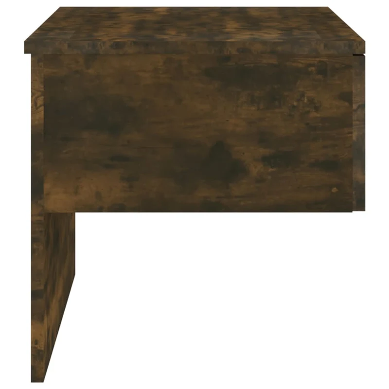 Table de chevet murale avec tiroir 60 x 40 x 40 cm en bois d'ingénierie marron DEC034252