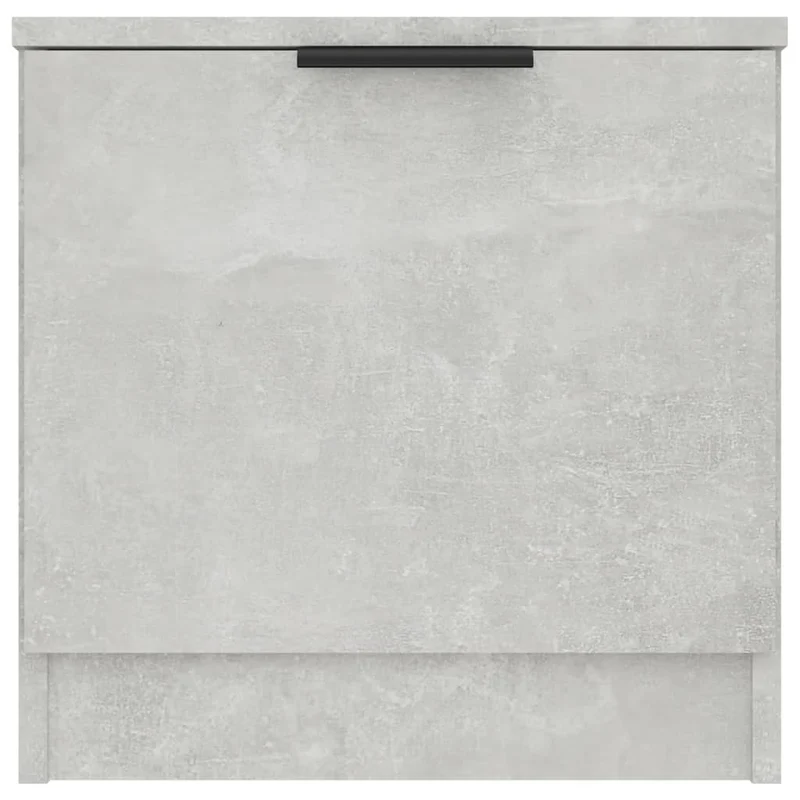 Table de chevet avec compartiment avec porte 40 x 39 x 40 cm bois d'ingénierie gris DEC034017