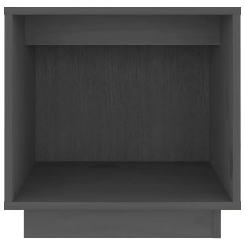 Table de chevet avec compartiment ouvert 40 x 30 x 40 cm bois de pin gris DEC033941