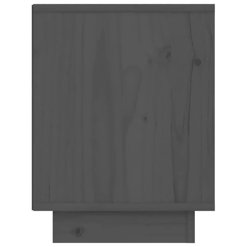 Table de chevet avec compartiment ouvert 40 x 30 x 40 cm bois de pin gris DEC033941