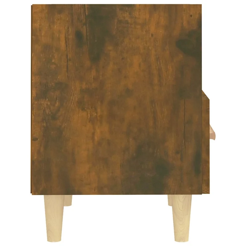 Table de chevet avec compartiment ouvert et tiroir 40 x 35 x 47 cm bois d'ingénierie marron DEC033565