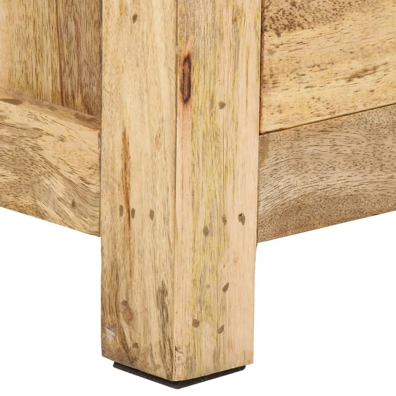 Table de chevet avec 3 tiroirs 45 x 35 x 60 cm bois de manguier DEC033020