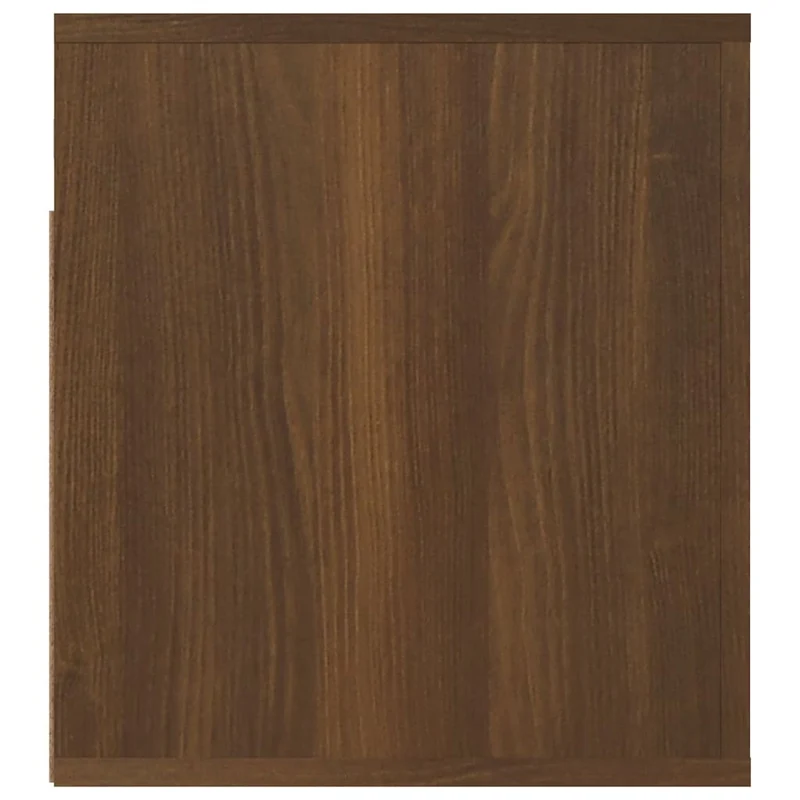 Table de chevet murale avec tiroir et compartiment ouvert 50 x 36 x 40 cm bois d'ingénierie marron DEC034277