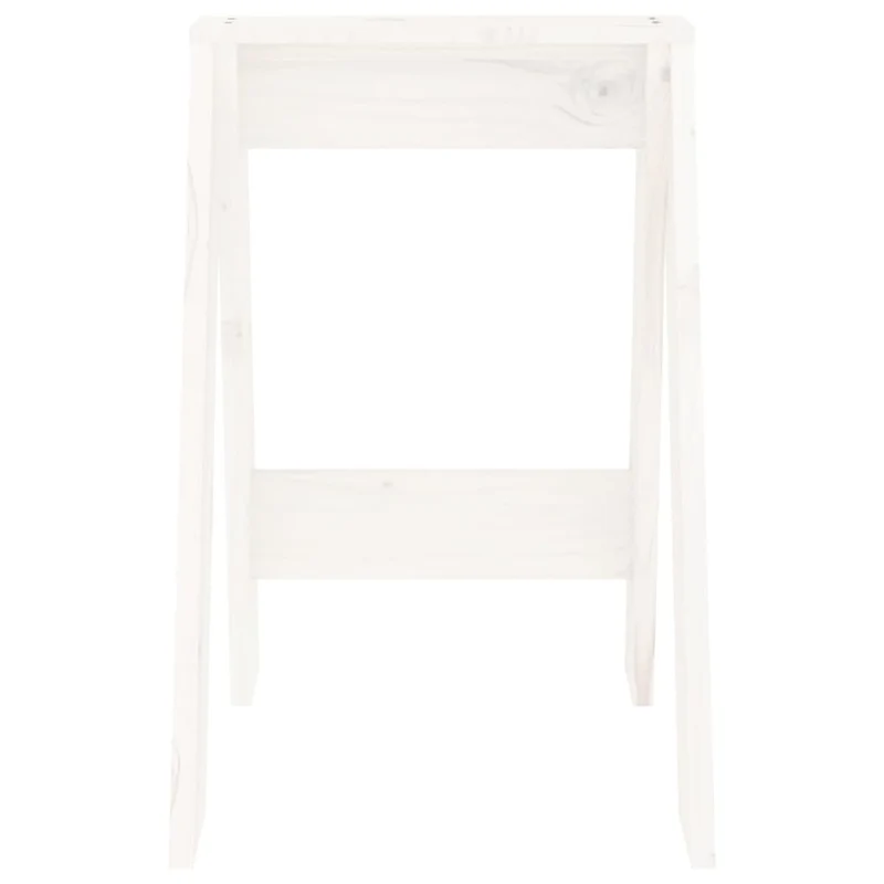 Tabouret assise siège de cuisine design simple 40 x 40 x 60 cm bois de pin blanc DEC026404