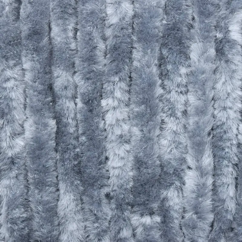 Rideau contre insectes moustiquaire Argenté 100x220 cm Chenille DEC022189