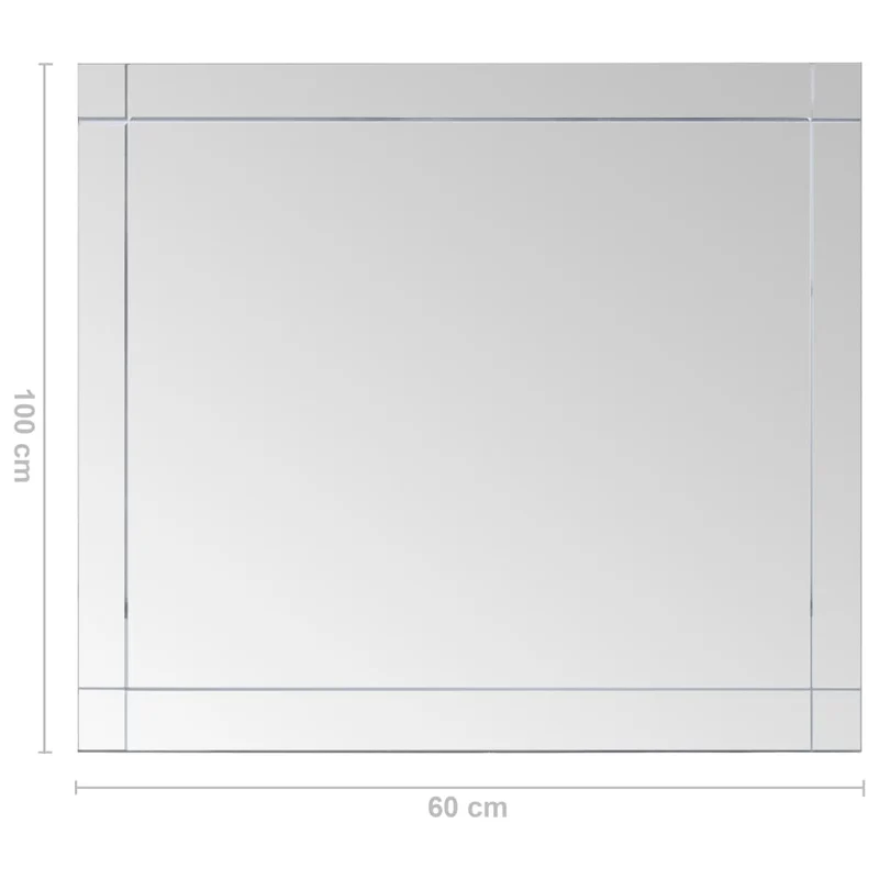 Miroir mural 100x60 cm Verre DEC022776