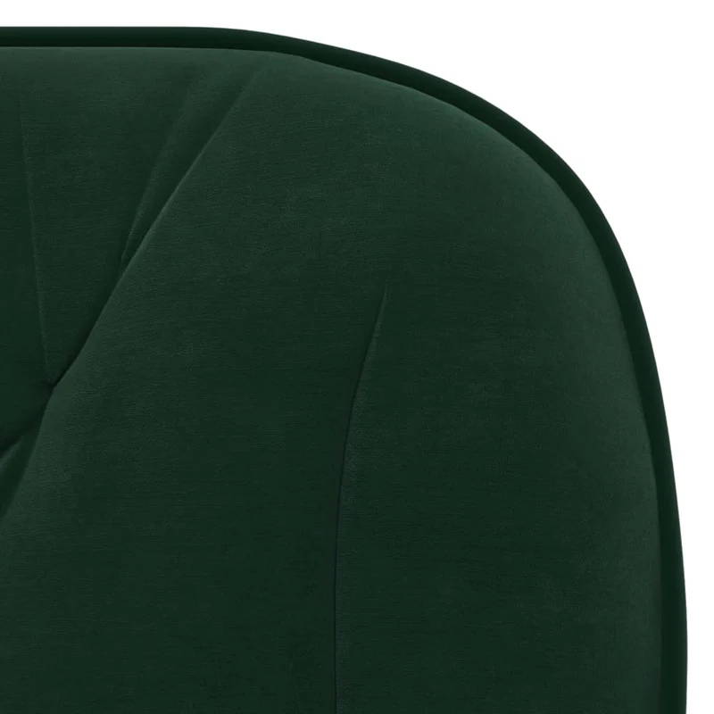 Lot de 2 chaises de salle à manger siège pivotant hauteur réglable en velours vert DEC025318