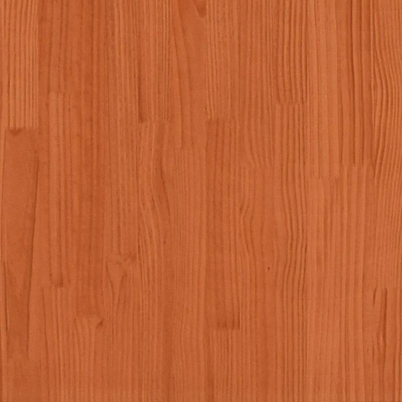 Banc avec toit et dossier forme maison 117,5 x 70 x 176,5 cm en bois de pin massif brun DEC024665