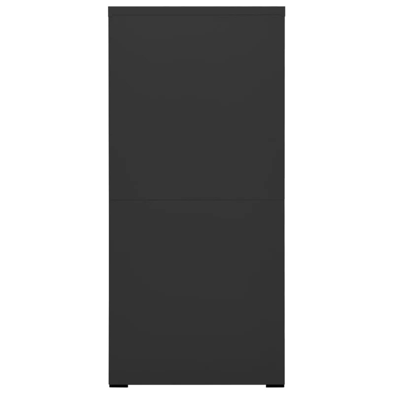 Caissons à tiroirs meuble de bureau avec 4 tiroirs 46 x 62 x 133 cm en acier anthracite DEC024500