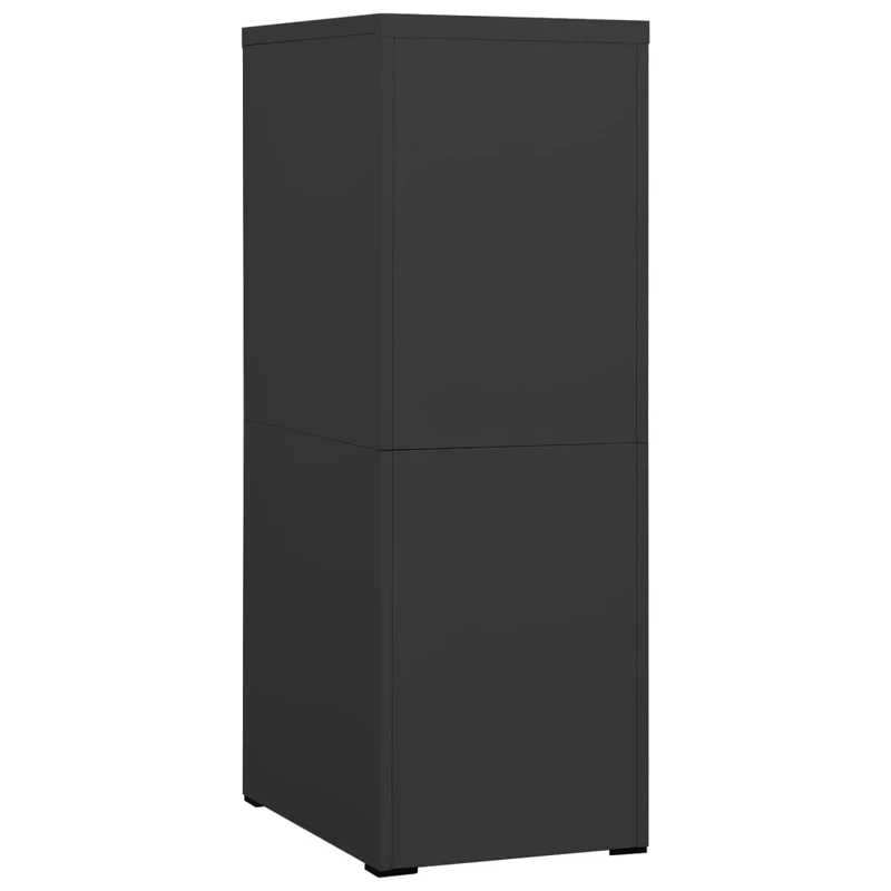 Caissons à tiroirs meuble de bureau avec 4 tiroirs 46 x 62 x 133 cm en acier anthracite DEC024500