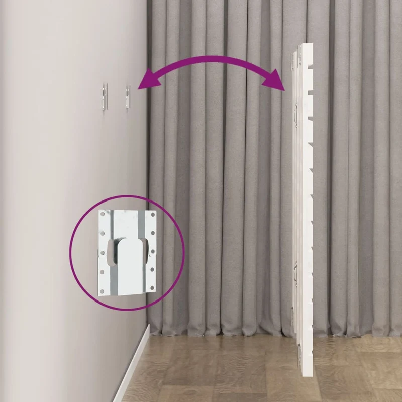 Tête de lit accessoire couchage chambre à coucher meuble murale style palette 166 x 3 x 91,5 cm bois massif blanc TDL0202704