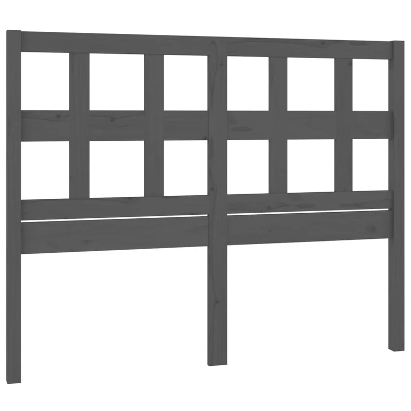 Tête de lit accessoire couchage chambre à coucher meuble 145,5 x 4 x 100 cm bois de pin gris TDL0203461