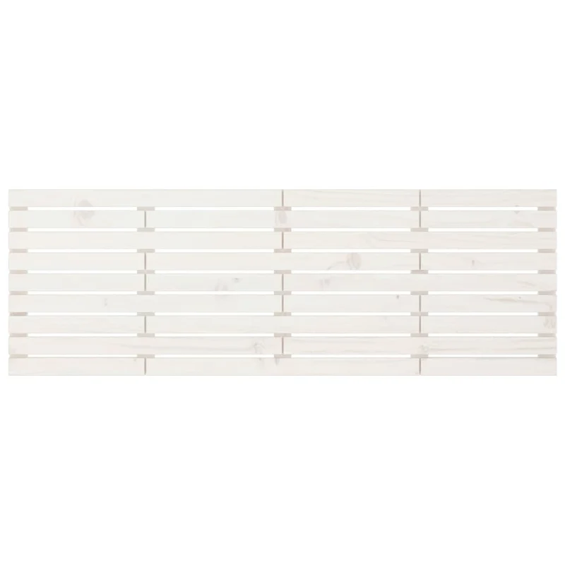 Tête de lit accessoire couchage chambre à coucher meuble murale 166 x 3 x 63 cm bois massif blanc TDL0202707