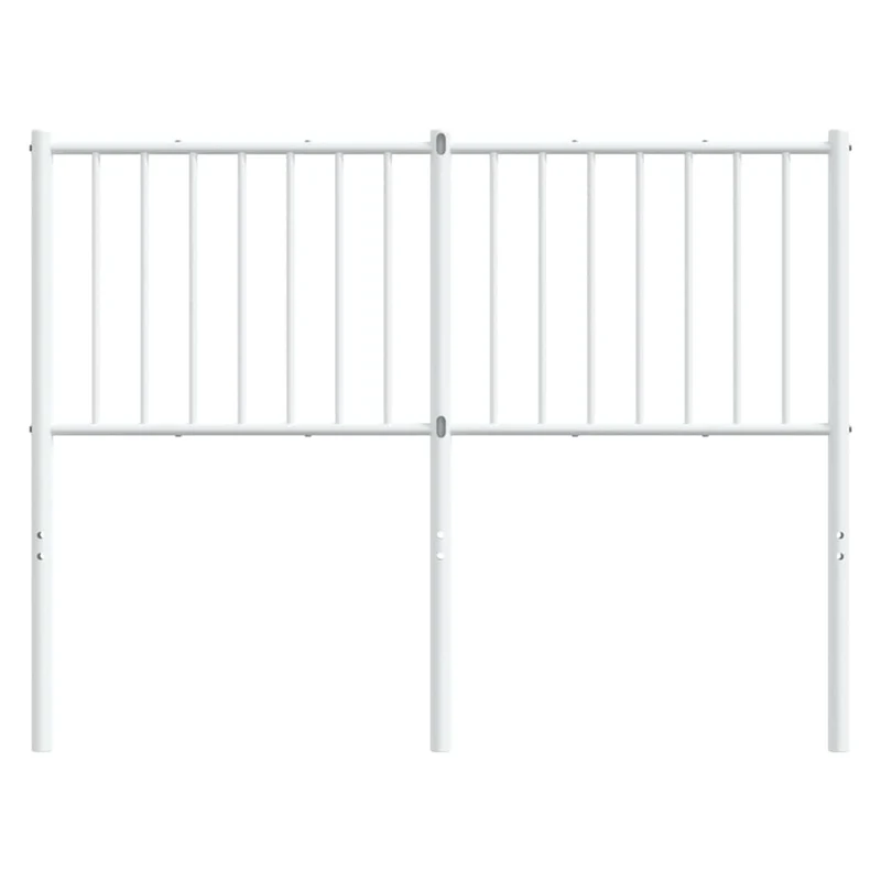 Tête de lit accessoire couchage chambre à coucher meuble 120 cm métal blanc TDL0202485