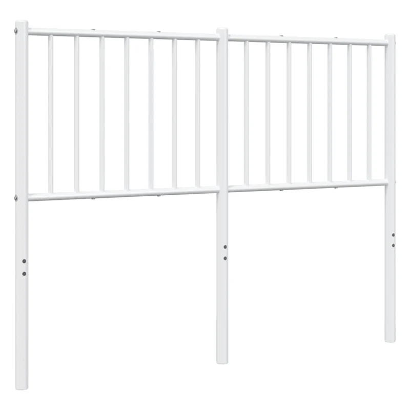 Tête de lit accessoire couchage chambre à coucher meuble 120 cm métal blanc TDL0202485