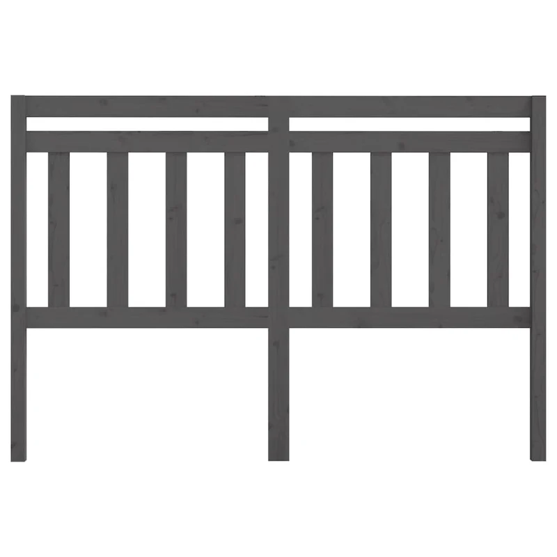 Tête de lit accessoire couchage chambre à coucher meuble 146 x 4 x 100 cm bois de pin gris TDL0203444