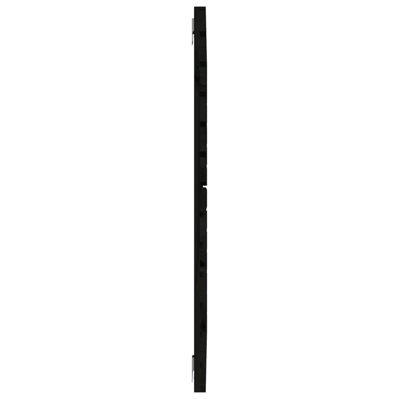 Tête de lit accessoire couchage chambre à coucher meuble murale style palette 96 x 3 x 91,5 cm Bois massif noir TDL0202493