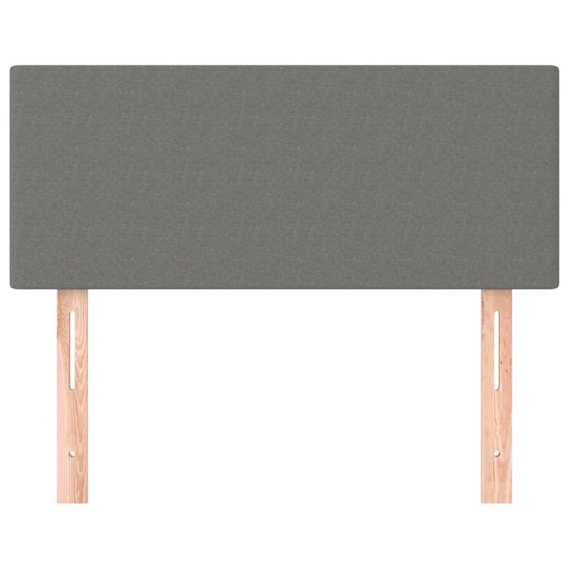 Tête de lit accessoire couchage chambre à coucher meuble 90 x 5 x 78/88 cm tissu gris foncé TDL0203167