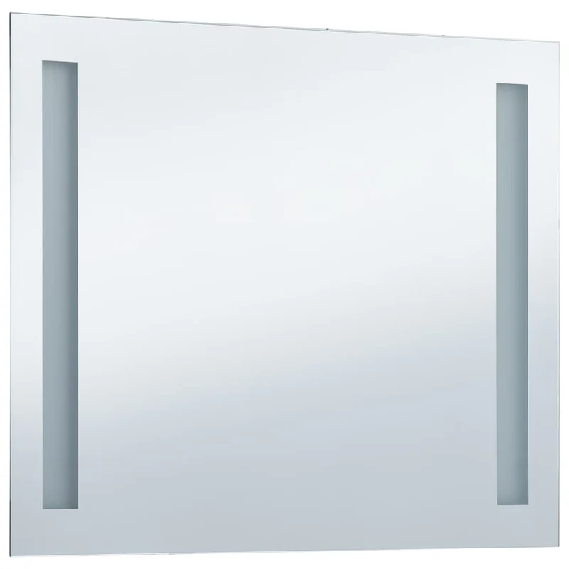 Miroir mural à LED pour salle de bains 80 x 60 cm DEC022587