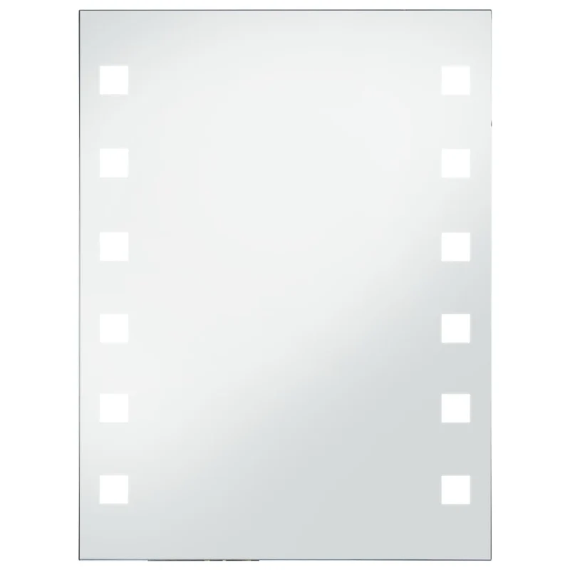 Miroir mural à LED pour salle de bains 60 x 80 cm DEC022581