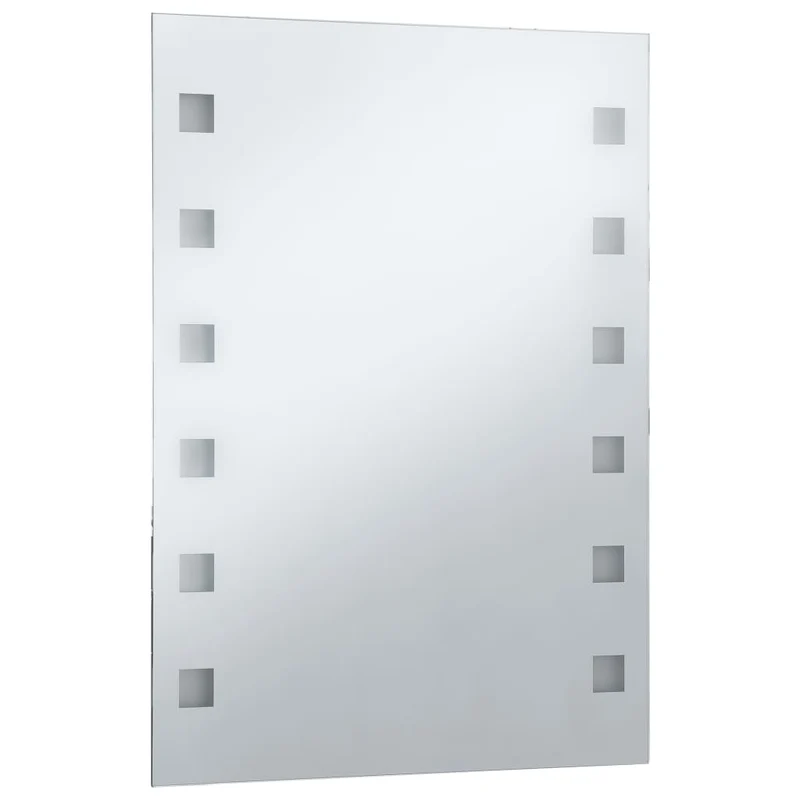 Miroir mural à LED pour salle de bains 60 x 80 cm DEC022581