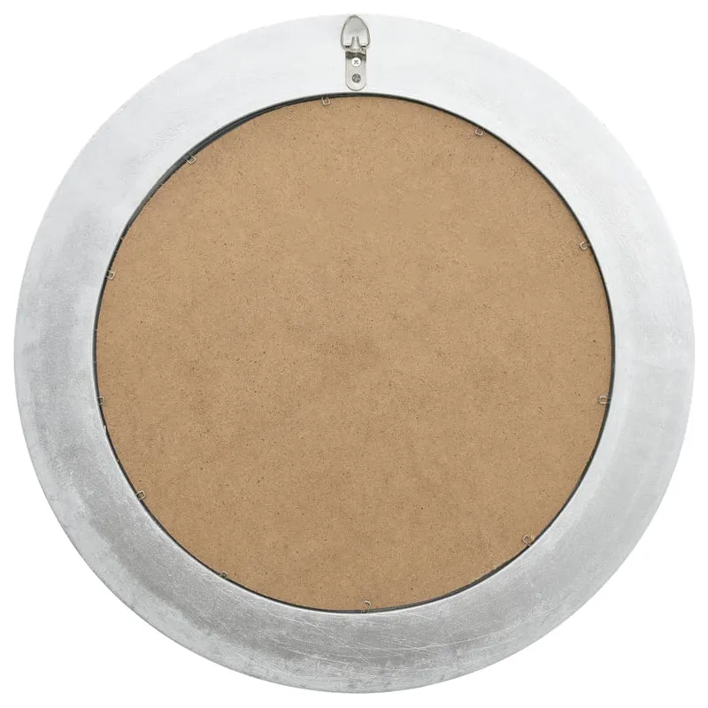 Miroir mural rond style baroque 50 cm Argenté DEC022888