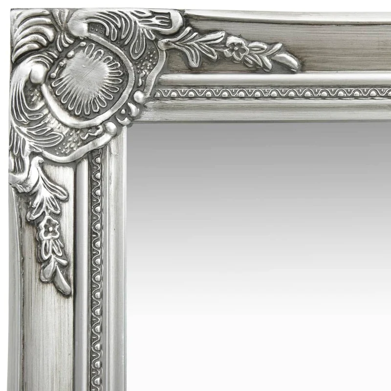 Miroir mural carré style baroque 50x50 cm Argenté DEC022856
