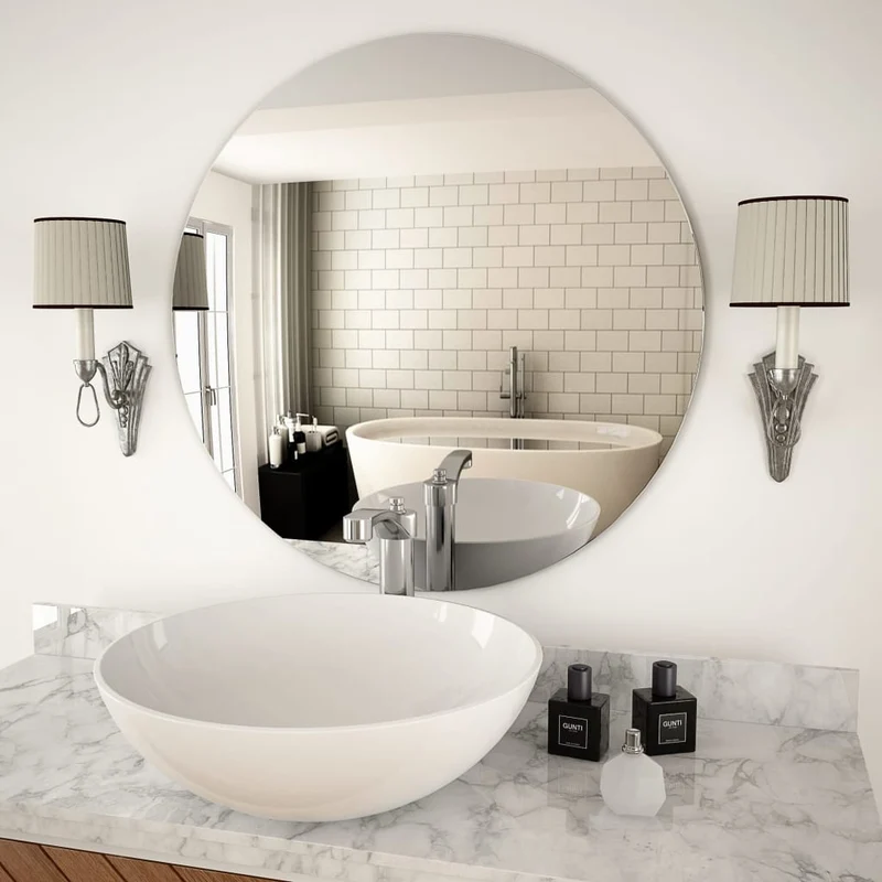 Miroir mural 70 cm Rond Verre DEC022703